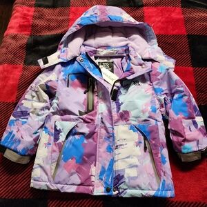 Simplee kids Girls Waterproof Ski Snow Jacket Fleece Raincoat